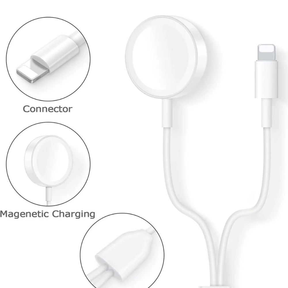 2 in 1 Smartwatch Magnetic Charging Cable & Phone Charger